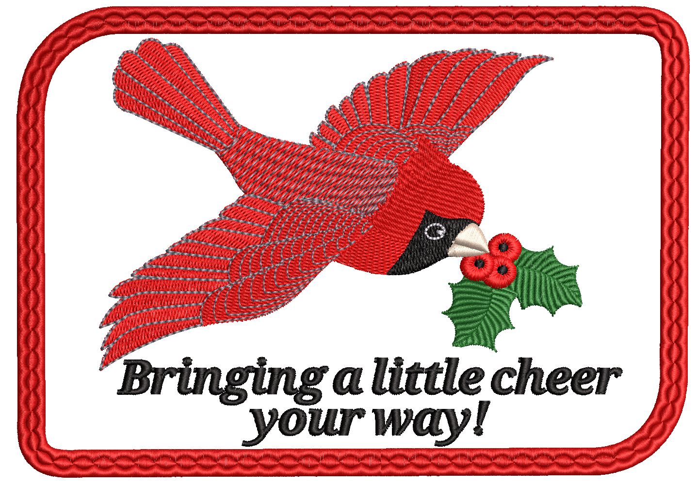 Cardinal Cher mug rug screenshot